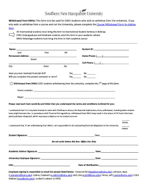 Student Forms at MySNHU